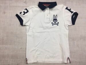 【送料無料】 サイコバニー Psycho Bunny フェアファクス製 FAIRFAX ゴルフ 刺繍 半袖ポロシャツ レディース 日本製 0 白