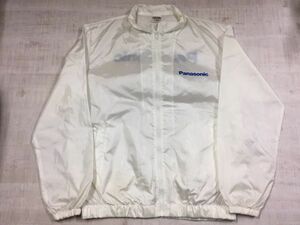 【送料無料】 パナソニック Panasonic 企業もの Printstar製 ウィンドブレーカー ジャケット メンズ ナイロン100% 薄手 大きいサイズ XL 白