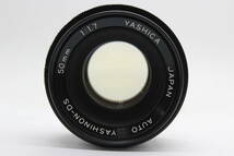 【返品保証】 ヤシカ Yashica TL Electro X ITS ブラックボディ Yashinon-DS Auto 50mm F1.7 M42マウント ボディレンズセット C7292_画像9