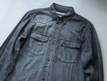 White Mountaineering 6oz DENIM STUDS WESTERN SHIRT 0 WM1473110 ホワイトマウンテニアリング デニム シャツ _画像1