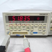 YOKOGAWA（横河電機） 6 1/2桁デジタル温度計 7563-21【中古/未校正/DCとOHMのみ動作品】#380823_画像4