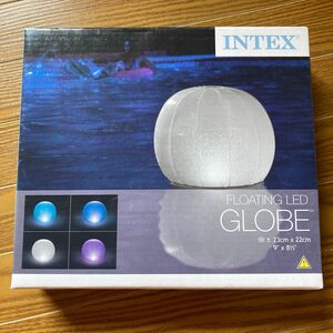 【新品・未開封】INTEX(インテックス)浮き輪 フロート フローティング LEDボール 4色点灯 23x22cm