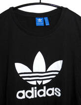 adidas Originals アディダスオリジナルス BF TREFOIL TEE ビッグトレフォイル Tシャツ Lサイズ 黒_画像2