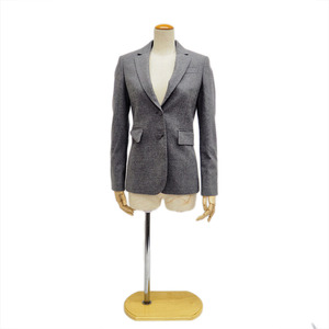  Gucci wool cashmere tailored jacket gray 382378 lady's 38(XXS) autumn winter nappy GUCCI used 