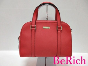 ケイト スペード kate spade 2way バッグ WKRU 3367 スモール フェリックス ニューベリーレーン ピンク レザー ロゴ 【中古】 bk6958