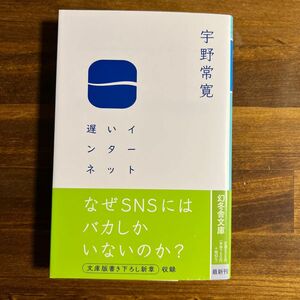 【初版/美品】遅いインターネット （幻冬舎文庫　う－１８－２） 宇野常寛／〔著〕