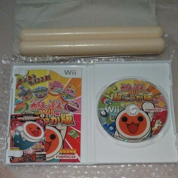 太鼓の達人Wii超ごうか版どんちゃんカード付き太鼓のバチセット