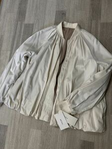 [ spring autumn ]Mila Owen Mira o-wen lady's size 1 sleeve gya The - jumper blouson ivory unused tag attaching 