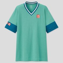 【貴重品】UNIQLO ユニクロ テニスウェア 錦織圭 Kei Nishikori ジョコビッチ Novak Djokovic フェデラー Roger Federer シャツ S_画像2