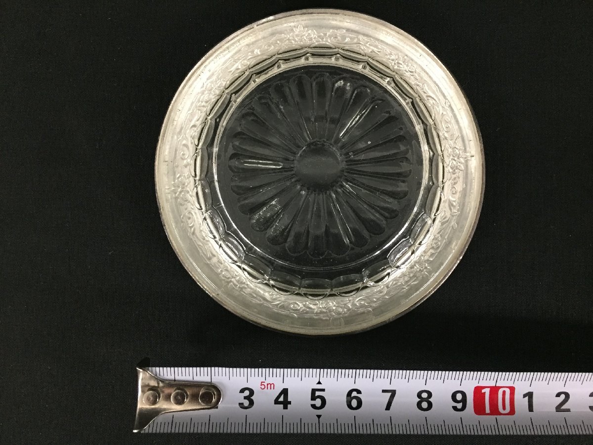 ☆D―297☆銀製品セット 爪楊枝入れ おちょこ 茶托? 銀細工 ガラス