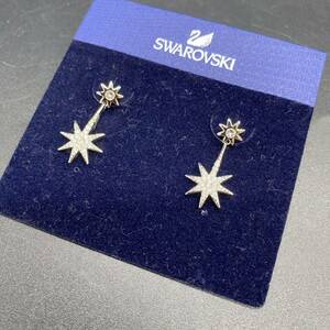 SWAROVSKI スワロフスキー ピアス　スター　下がり型　ラインストーン　星型　no.61