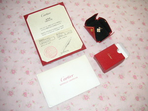 Cartier Cartier gift box charm WG white gold YG yellow gold K18 combination 2C Logo bracele necklace top 