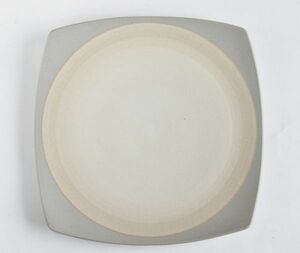 earthenware earth wear -*JUDITH KRUGER design * peace taste less . white color circle four angle. salad plate four angle. . plate ( two or more successful bids possibility )