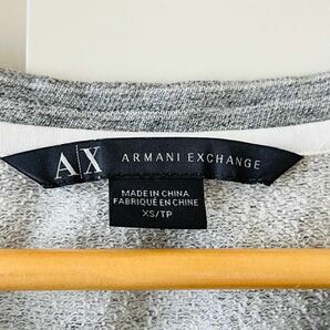 H2974cf Armani Exchange アルマーニエクスチェンジ XSサイズ Tシャツ グレー レディース ブランド アルマーニ ラフの画像3