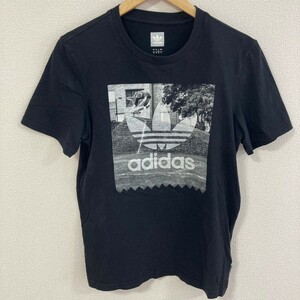 H3062NL adidas アディダス サイズM 半袖Tシャツ プリントTシャツ Tee ロゴ スポーツウェア スポカジ 綿100% メンズ コットンTシャツ