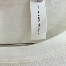 H3473NL 日本製 Davit MEURSAULT ダヴィットモルソー サイズM 半袖Tシャツ プリントTシャツ ホワイト メンズ 綿100% コットンTシャツ _画像8