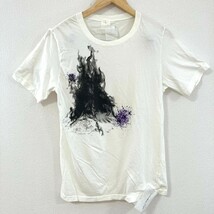 H3473NL 日本製 Davit MEURSAULT ダヴィットモルソー サイズM 半袖Tシャツ プリントTシャツ ホワイト メンズ 綿100% コットンTシャツ _画像1
