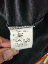 H3132JL 日本製 n°44 ナンバーヨンジューヨン 0000 サイズU (M位) ノースリーブワンピース ロングTシャツ ブラック レディース オシャレ_画像4