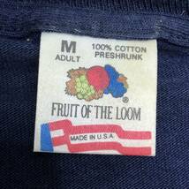 【ビンテージ 長袖シャツ Mサイズ ネイビー FRUIT OF THE LOOM】クリックポスト_画像3