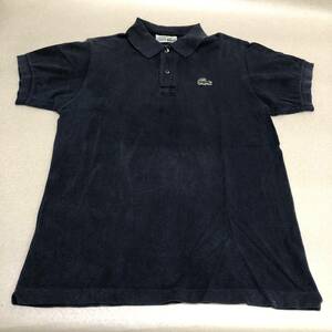 【CHEMISE LACOSTE ラコステ 半袖 ポロシャツ ネイビー フランス製 コットン メンズ 3】クリックポスト