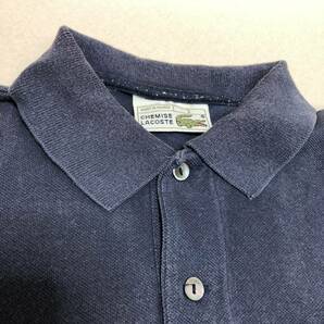 【CHEMISE LACOSTE ラコステ 半袖 ポロシャツ ネイビー フランス製 コットン メンズ 3】クリックポストの画像2