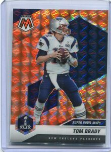 2021 Panini Mosaic NFL Reactive Orange Prizm 283 Том Брэди Параллельный Том Брэди