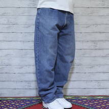 リーバイス Levi's 550 W38 L30 リラックスフィットデニムパンツ メキシコ MEXICO W38 L30 RELAXED FIT テーパードジーンズ ワイドバギー_画像5