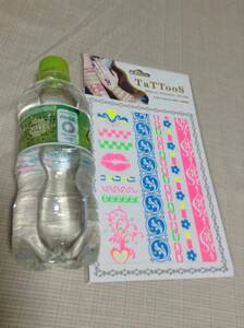 タトゥ シール ネオンカラー/発光色 金属模様など TaTTooS METALLIC TEMPORARY TATTOOS Color luminous tattoo stickers