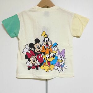 【新品未使用】ディズニー ハローフレンズ ミッキー バックプリント Tシャツ しまむら100㎝