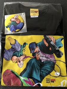 サカモトデイズ サカデイ sakamoto days WurtS コラボTシャツ L 坂本太郎 缶バッジ