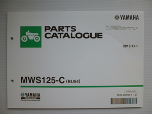 Список запчастей Yamaha Tricity Sist MWS125-C (BU54) BU5-28198-1T-J1 Новая бесплатная доставка