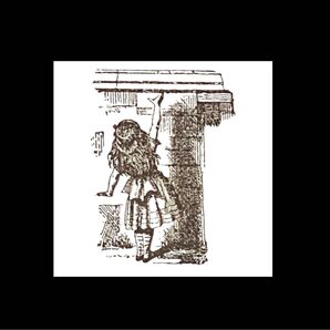 ラバースタンプ 不思議の国のアリス セット割りありドイツ製 輸入雑貨 消しゴムハンコ 文具 背伸び