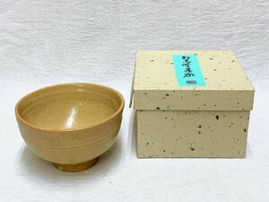 12061/茶道具 紅志野 茶碗 道慶作 未使用 紙箱