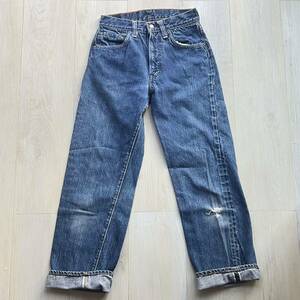  Levi's 302 26x28 66 previous term red ear ta long Vintage Kids yellow stitch 