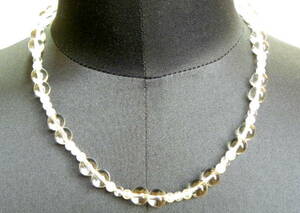 # crystal # pear ground # interval sphere 3 piece insertion .# choker 