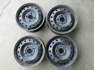 7178se5013×4.00B 100×4 hole +40 Honda JB5 life original iron wheel 4ps.@42700-SFA-005[ Honshu Shikoku Kyushu free shipping ]