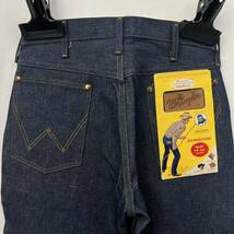 50s60s ビンテージ WRANGLER ラングラー 11MWZ 斜めベル 刺繍タグ ジーンズ 30/34 デッドストック_画像1