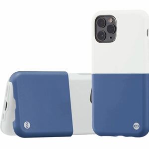 campino iPhone 11 Pro Max ケース OLE stand Ⅱ スタンド機能 耐衝撃 動画 マット フロスティー ブルー × インディゴ ブルー 青