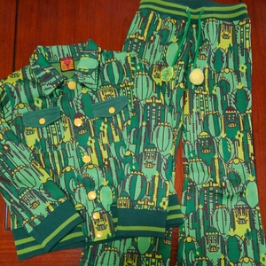  Boo Foo Woo back a Ray BACK ALLEY setup top and bottom set outer garment trousers 120. used green cactus 