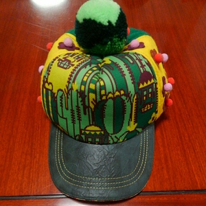 ブーフーウー　バックアレイ　BACK ALLEY　帽子　キャップ　サイズＳ　50～52㎝　緑　サボテン