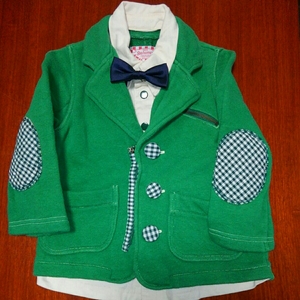  Boo Foo Woo b- Home zBOOHOMES размер 90. б/у зеленый жакет верхняя одежда бабочка галстук имеется формальный тоже накладывающийся надеты способ есть перевод 