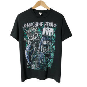Machine Head マシーン・ヘッド HOIST THE HEAD OF THE GOLIATH Tシャツ 両面プリント M 黒 バンドT メンズ A4の画像1