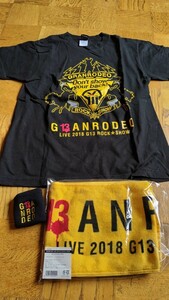 GRANRODEO(谷山紀章、飯塚昌明)LIVE TOUR 2018 G13 ROCK SHOW ツアーTシャツ、マフラータオル、リストバンド