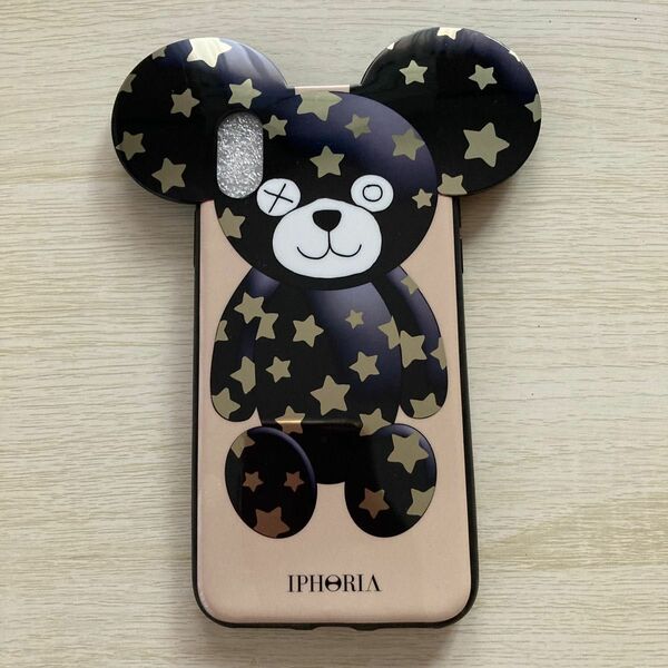 【未使用】IPHORIA Case for Apple iPhone X - Teddy Golden Stars 14549