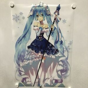 A63680 ◆初音ミク　ティカ A2サイズ クリアポスター 送料350円 ★5点以上同梱で送料無料★