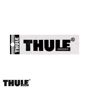 ステッカー ロゴ 黒 クロ ブラック 中サイズ 13cm　正規品 カッティングシート THULE/スーリー THP-STBK13 ht