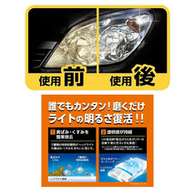 スマートシャイン ヘッドライトクリーナー＆コート ミニ 25ml 車用 黄ばみ・くすみ落とし 明るさ復活 シーシーアイ/CCI W-223_画像4