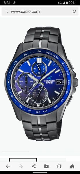 CASIO カシオオシアナスOCW-S7000B-2AJF新品未使用