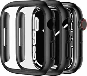 Apple Watch用 ケース シリーズ 8 7対応 45mm 2枚入り アップルウォッチ用 ケース 強化ガラス保護フィ