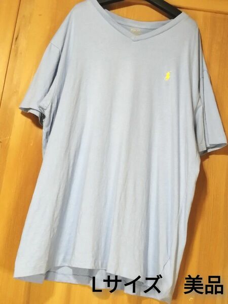 美品　POLO RALPH LAUREN　Lサイズ　VネックTシャツ